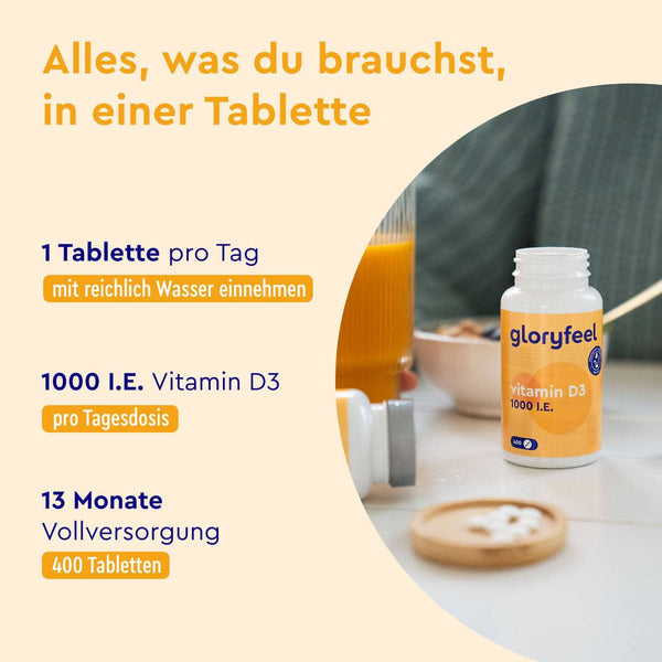 Vitamin D3 1000 I.E. Tabletten Einnahme