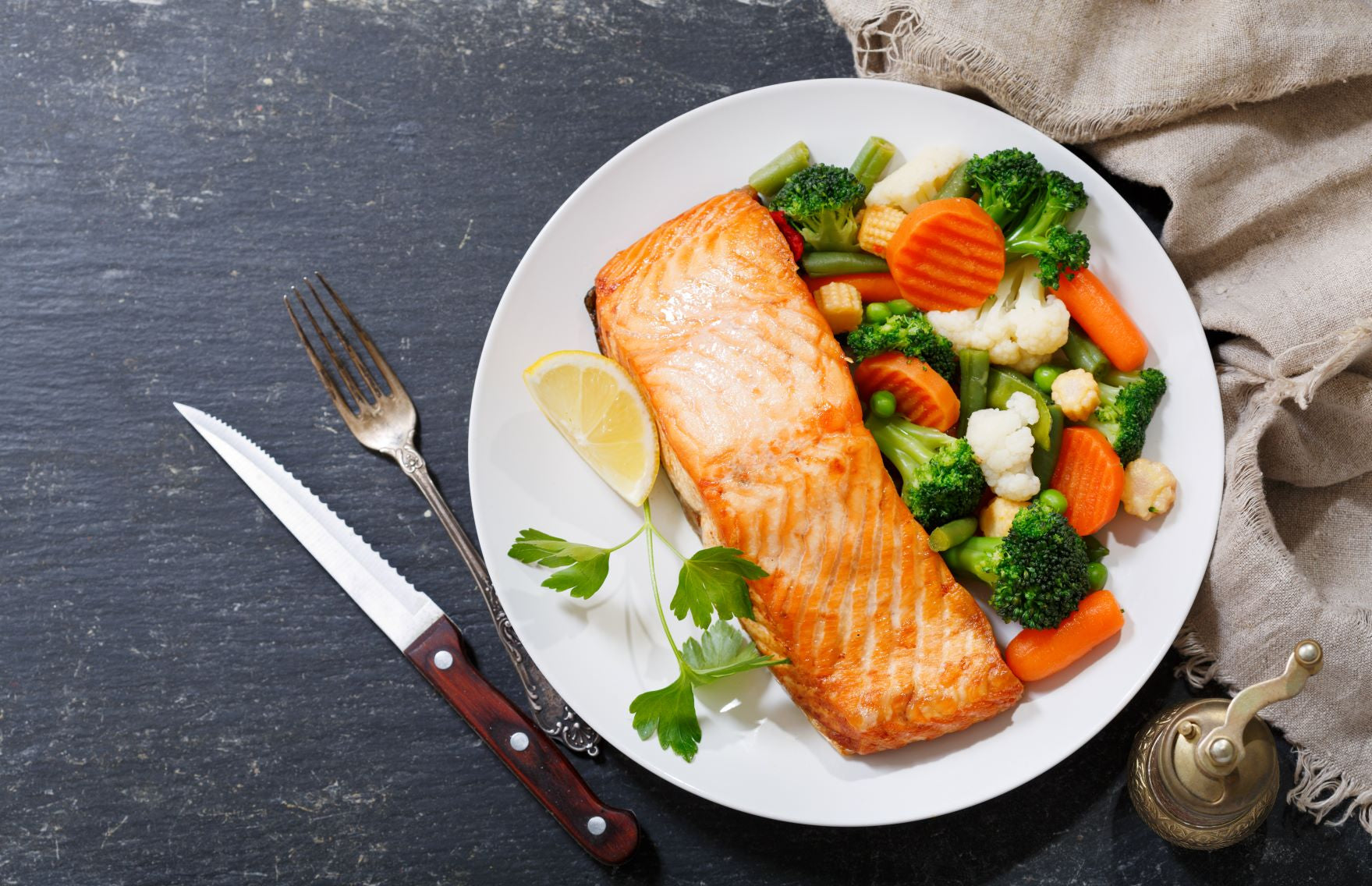 Diät-Abendessen: Wenig Kohlenhydrate & viel Eiweiss lassen die Kilos purzeln
