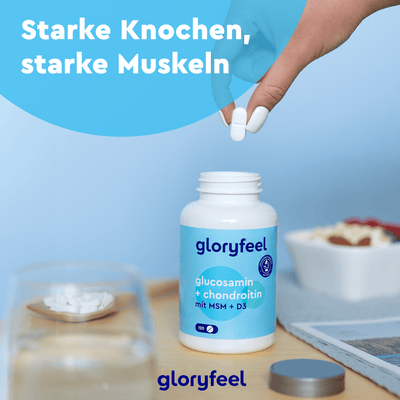 Glucosamin + Chondroitin + MSM mit Vitamin D3 Tabletten
