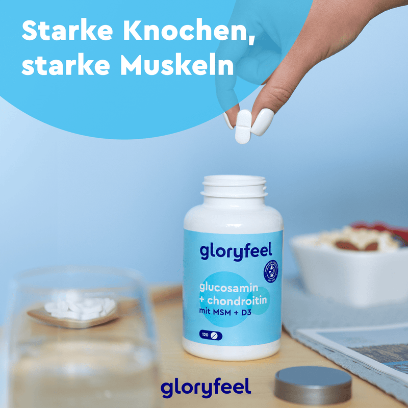 Glucosamin + Chondroitin + MSM mit Vitamin D3 Tabletten