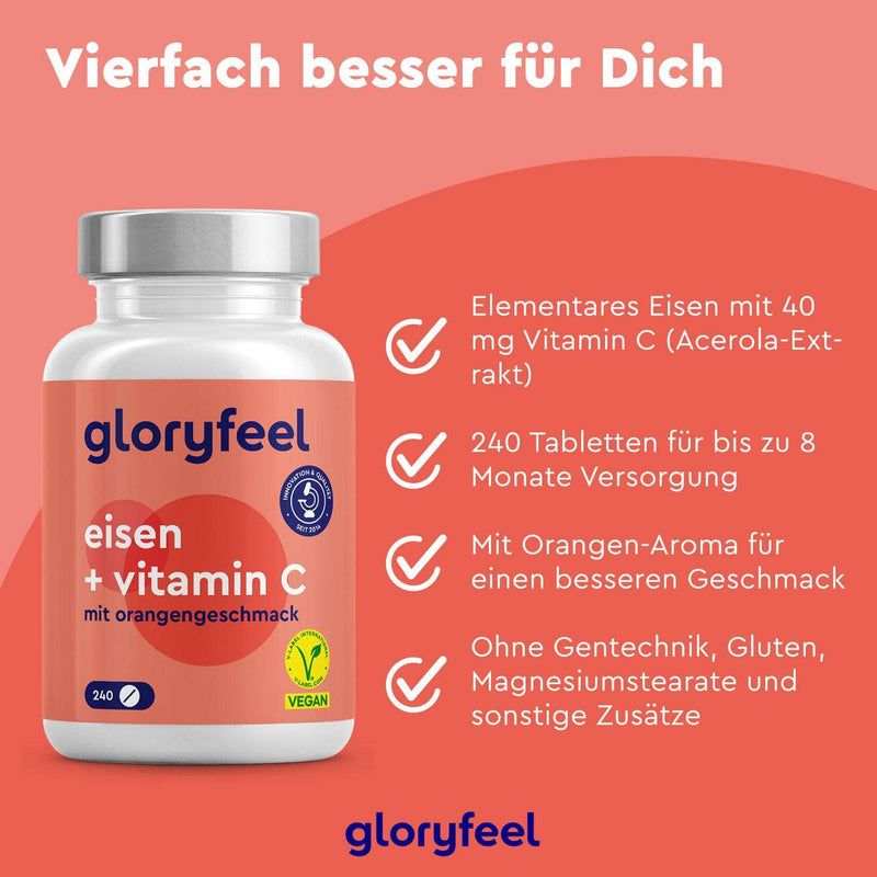 Eisen + Vitamin C Tabletten