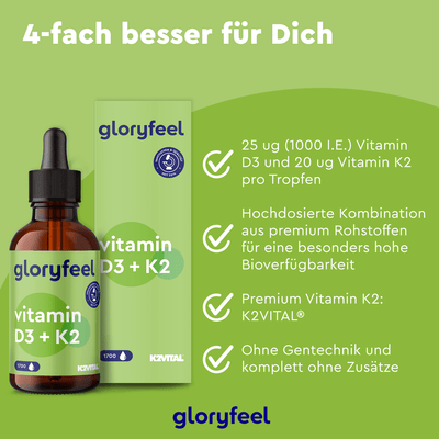 Vitamin D3 K2 + Vitamin B12 Tropfen