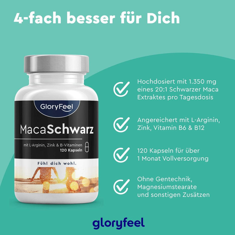 Schwarze Maca Kapseln