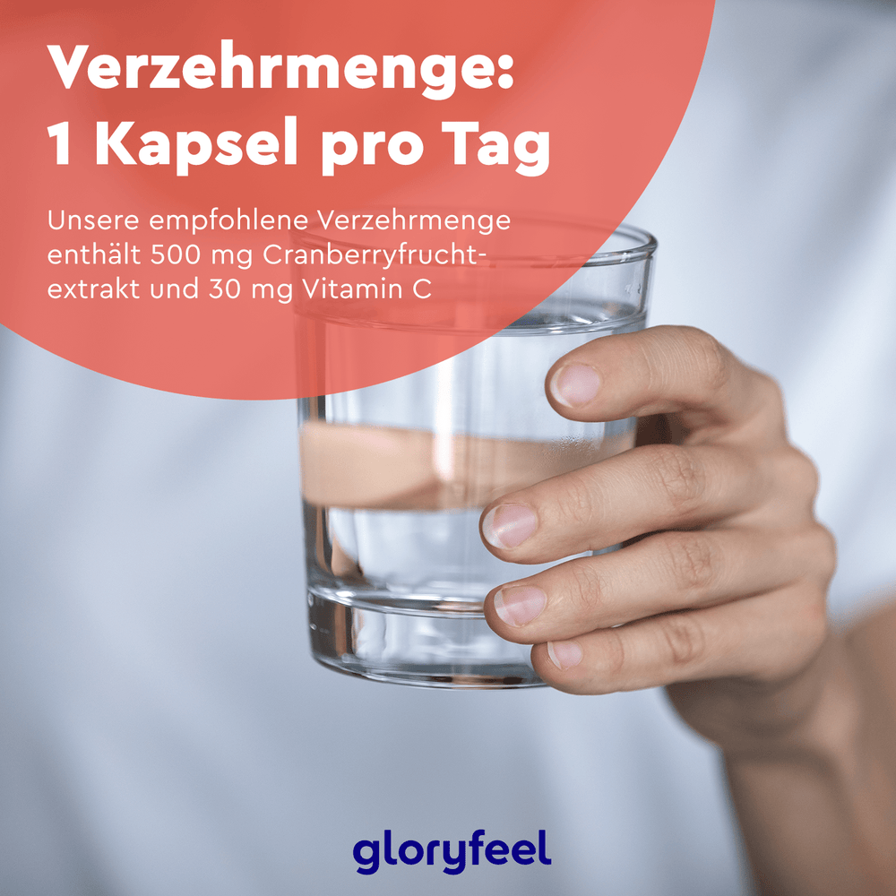Cranberry Kapseln mit Vitamin C Einnahme