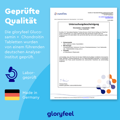 Glucosamin + Chondroitin + MSM mit Vitamin D3 Tabletten