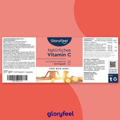 Natürliches Vitamin C Kapseln