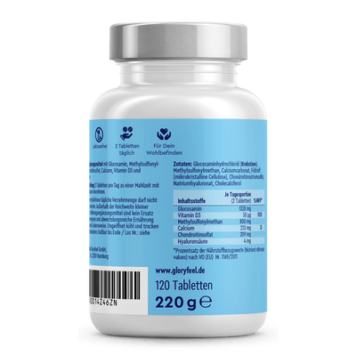 Glucosamin + Chondroitin + MSM mit Vitamin D3 Tabletten