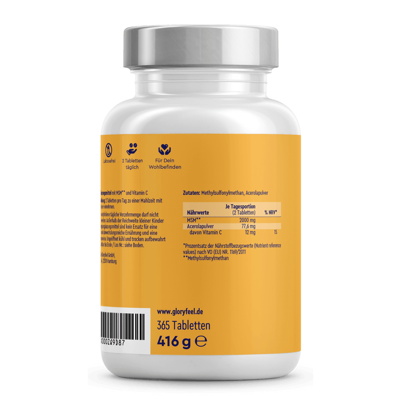 MSM + Vitamin C Tabletten
