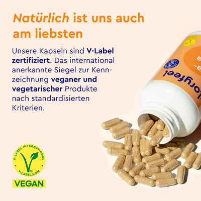 Ashwagandha KSM-66 V-Label zertifiziert