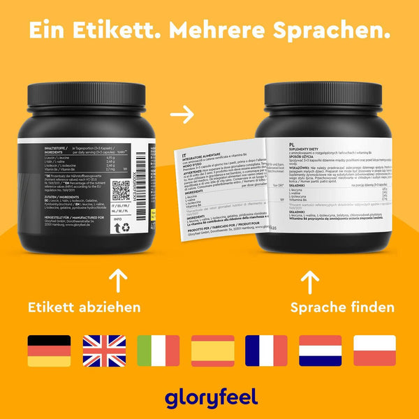 BCAA Kapseln Sprachen