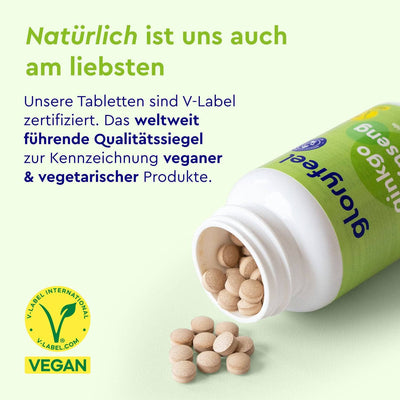 Ginkgo + Ginseng Tabletten Vegan