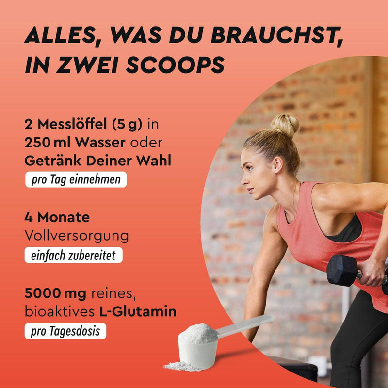 L-Glutamin Pulver Einnahme