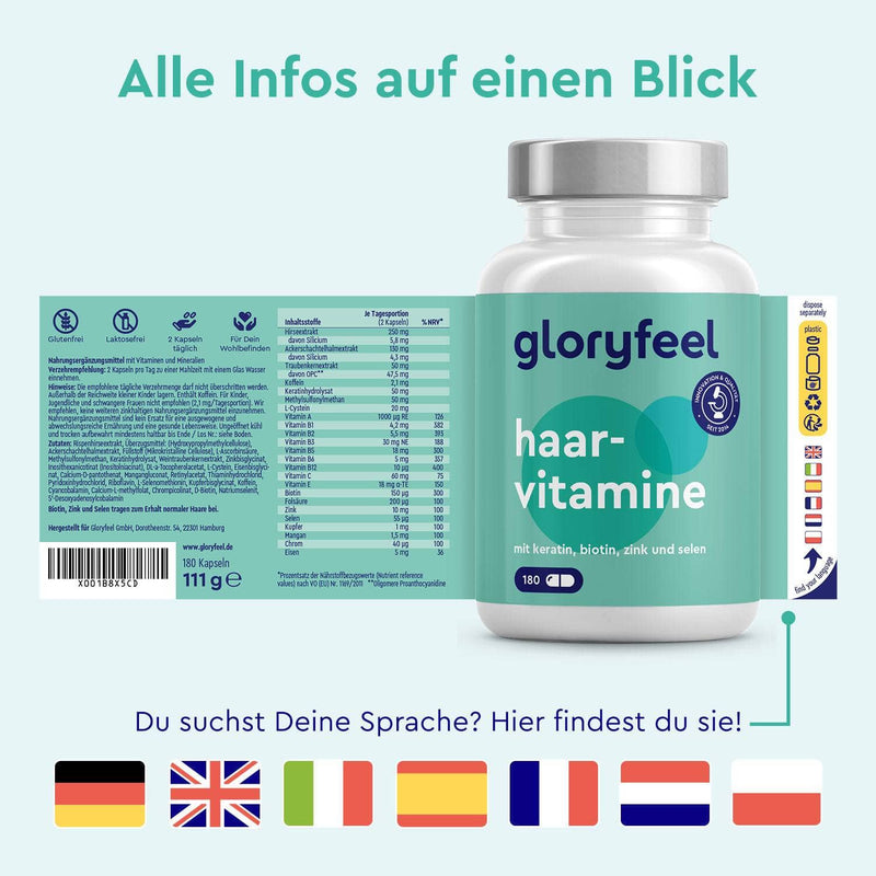 Haarvitamine Sprachen