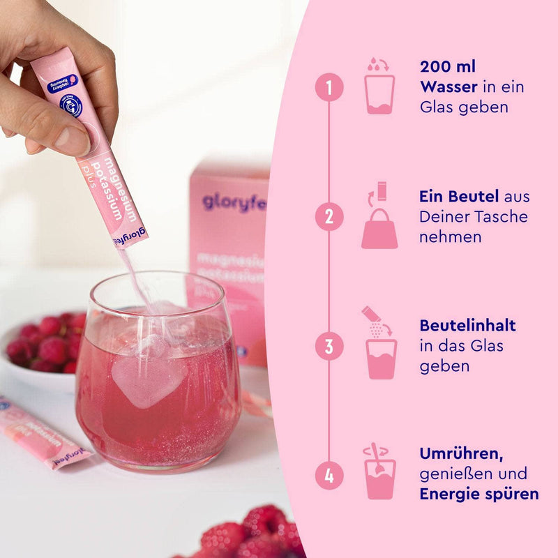 Magnesium Kalium Sticks Himbeere Zubereitung