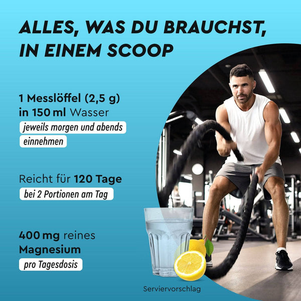 Magnesium Komplex Pulver Einnahme