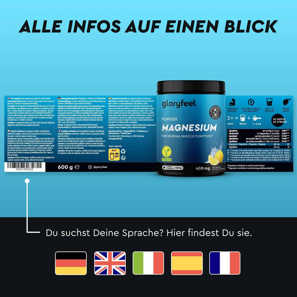 Magnesium Komplex Pulver Sprachen