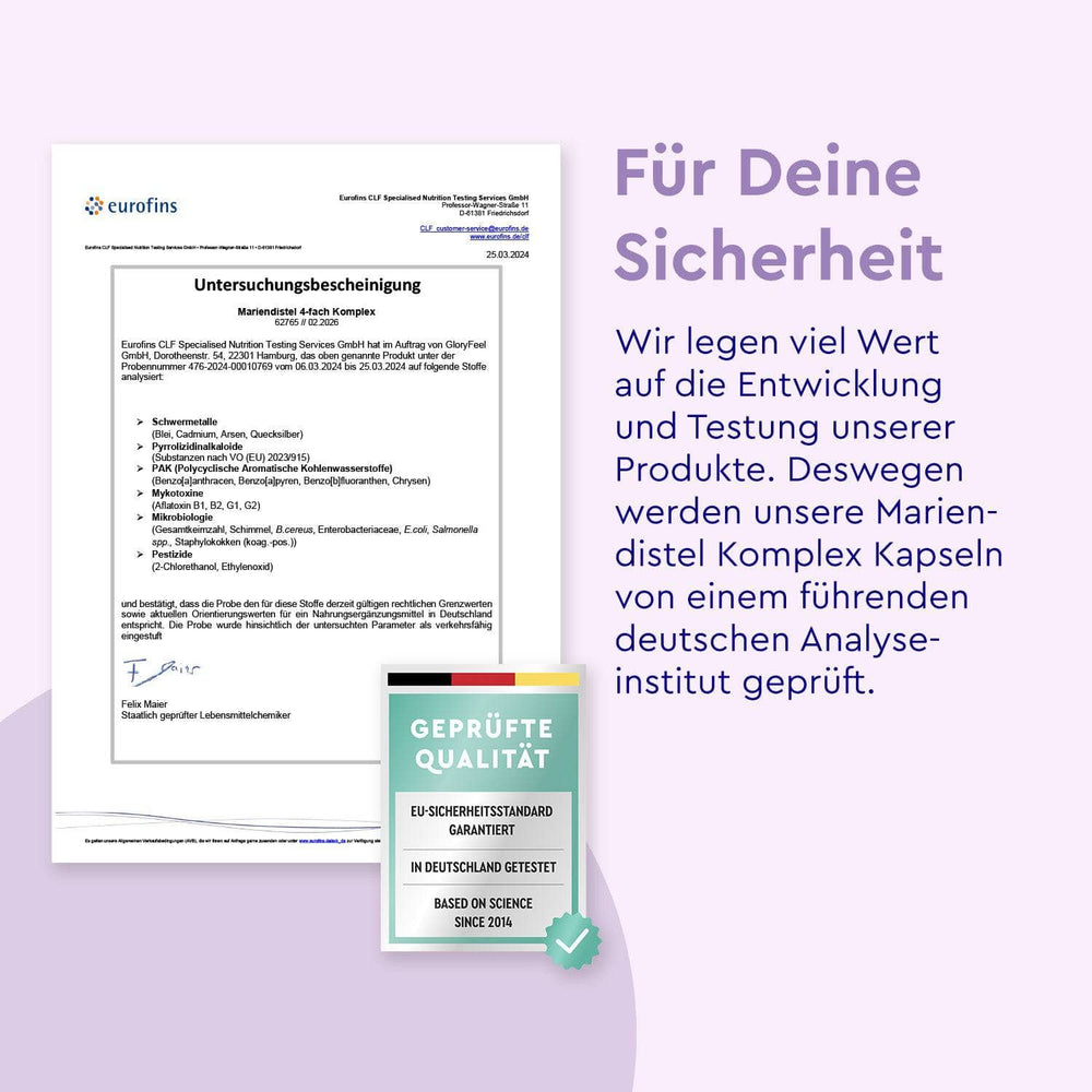 Mariendistel Kapseln Zertifikat