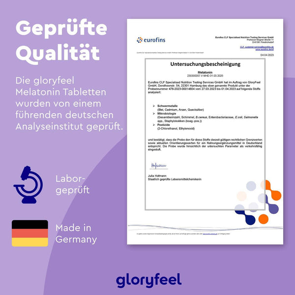 Melatonin Tabletten geprüfte Qualität