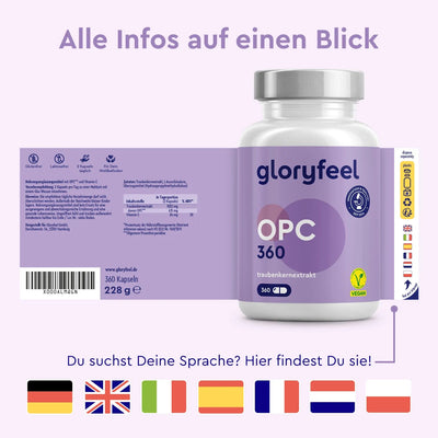 OPC Kapseln 360 mit Vitamin C Sprachen