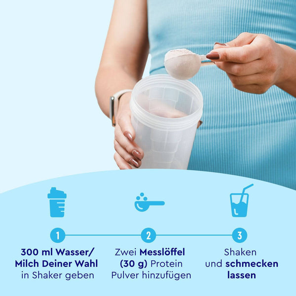 Proteinpulver Cookies &amp; Cream Zubereitung