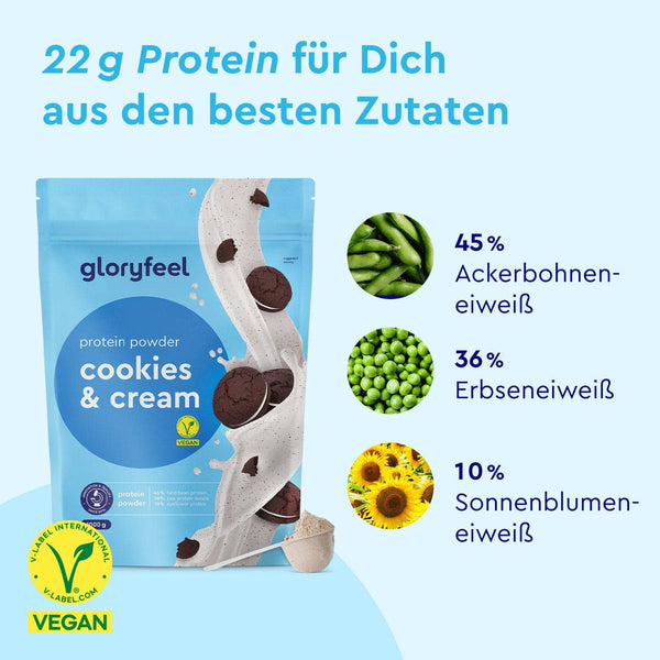 Proteinpulver Cookies &amp; Cream Zutaten