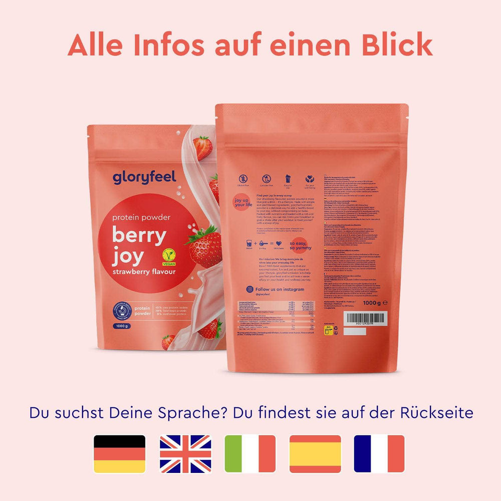 Proteinpulver Erdbeere Sprachen