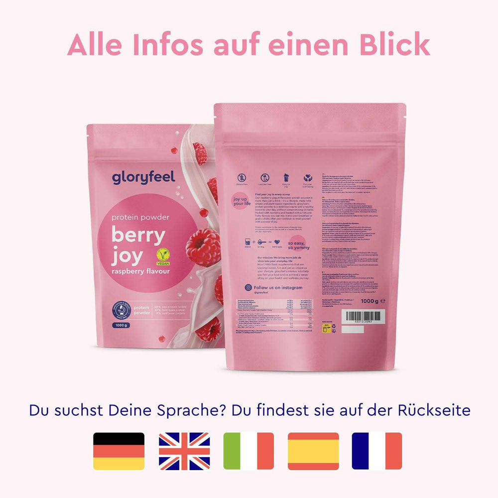 Proteinpulver Himbeere Sprachen