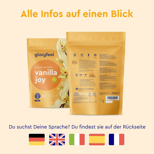 Proteinpulver Vanille Sprachen