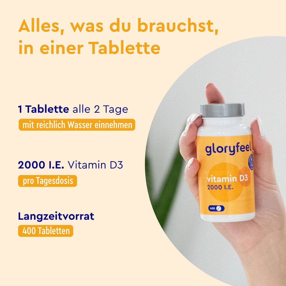 Vitamin D3 2000 I.E. Tabletten Einnahme