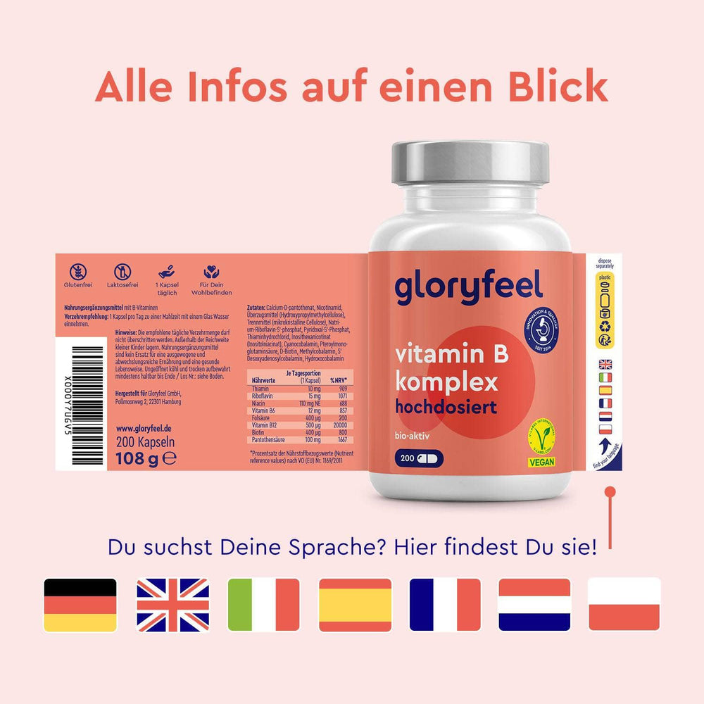 Vitamin B Komplex Forte Sprachen