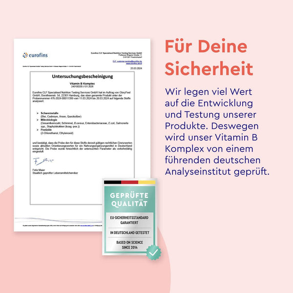 Vitamin B Komplex Forte Zertifikat