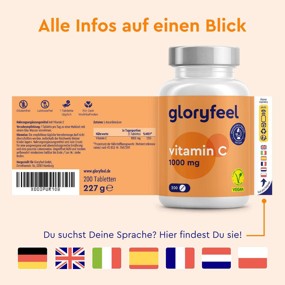 Vitamin C Tabletten Sprachen