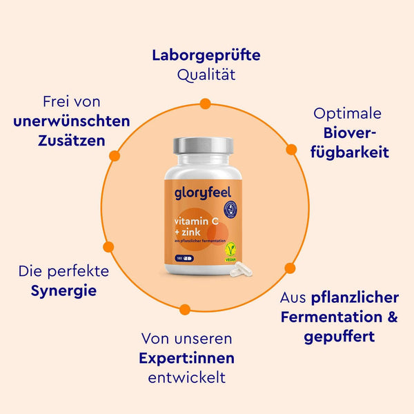 Vitamin C + Zink 180 Kapseln Eigenschaften