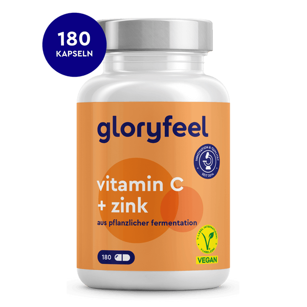 Vitamin C + Zink 180 Kapseln
