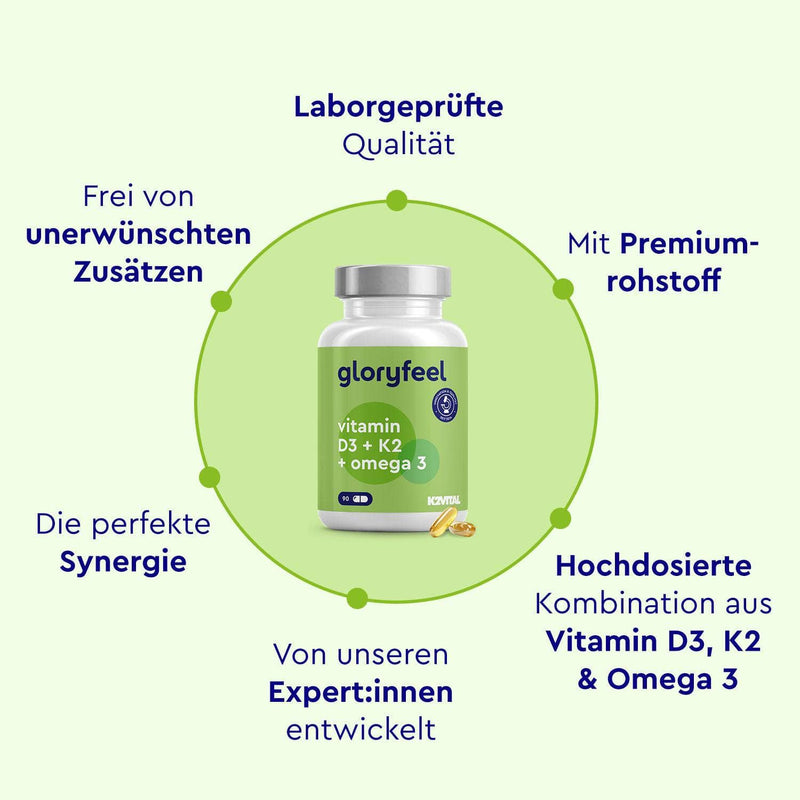 Vitamin D3 K2 + Omega 3 Kapseln Eigenschaften