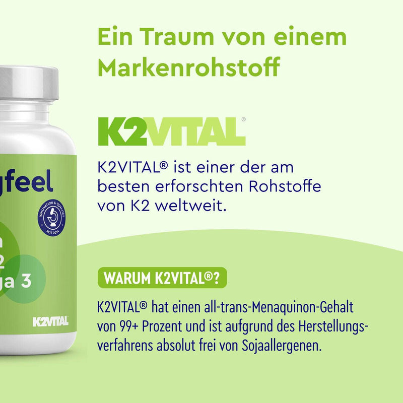 Vitamin D3 K2 + Omega 3 Kapseln Markenrohstoff