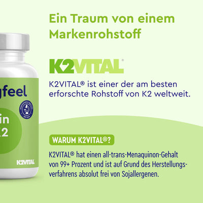 Vitamin D3 K2 Tabletten 5000 I.E. Markenrohstoff
