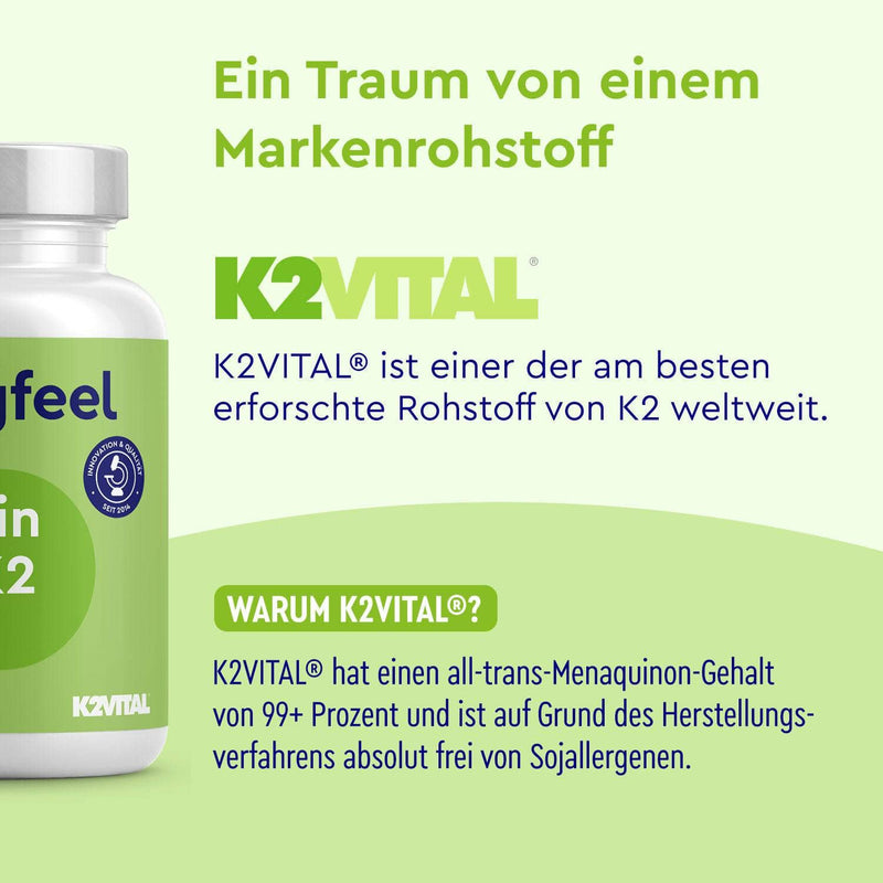 Vitamin D3 K2 Tabletten 5000 I.E. Markenrohstoff