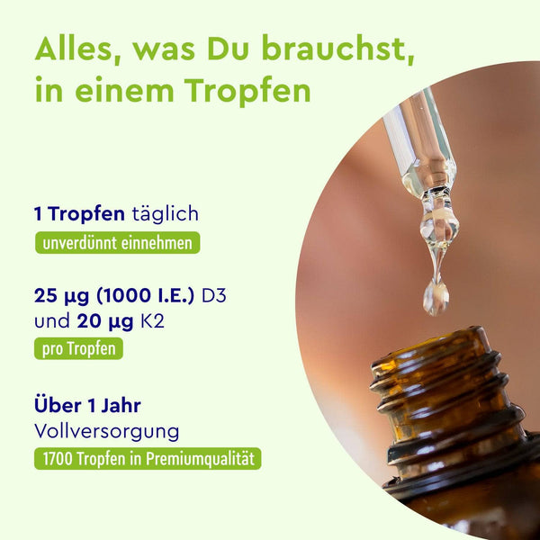 Vitamin D3 K2 Tropfen Einnahme